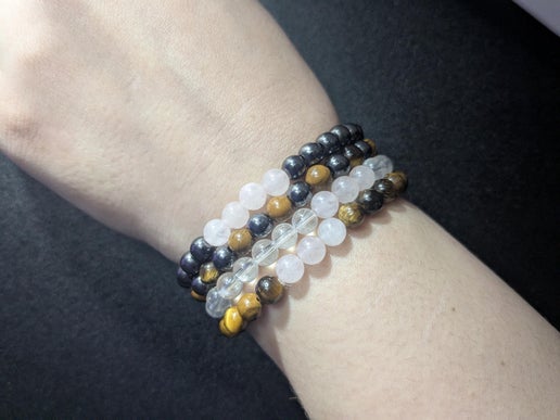 6mm Beaded Crystal Bracelets (mixed patterned)
